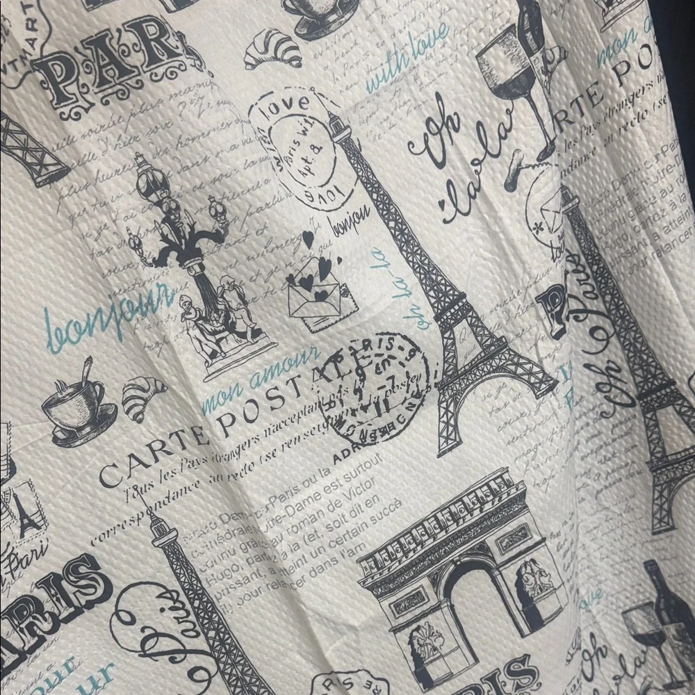 Paris Themed Shower Curtain